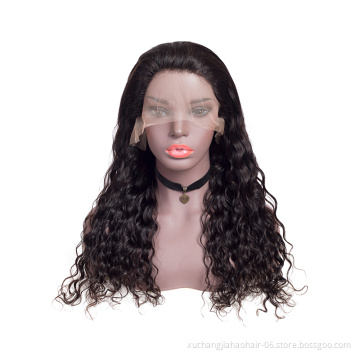 2021 hot wholesale cheap price 100% brazilian virgin human hair loose deep water wave black short wig machine made wig